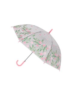 Зонт трость Цветочки с 3D эффектом розовый Mihi mihi