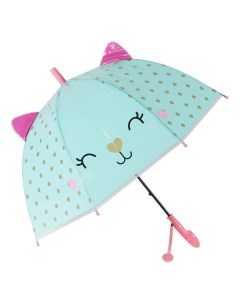 Зонт трость Кошечка с ушками розовый Mihi mihi