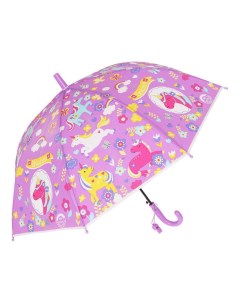 Зонт трость Единороги фиолетовый Mihi mihi