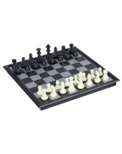 Набор игр 3 в 1 Магнитные шашки Шахматы Нарды размер поля 24 х 24 см Nobrand