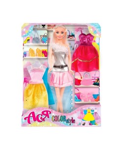 Набор кукла Ася Яркий в моде 28 см вариант 2 Toys lab