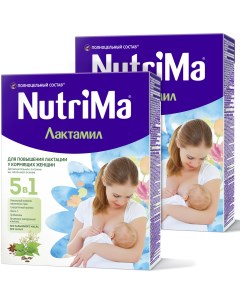 Молочный напиток для кормящих мам Лактамил Нутрима без сахара 350 г 2 штуки Nutrima