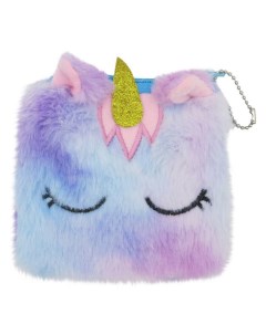 Кошелек плюшевый Единорог Warm Dreams фиолетовый серия 2 Mihi mihi