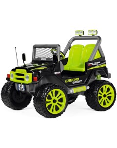Детский электромобиль Gaucho Sport зеленый Peg-perego