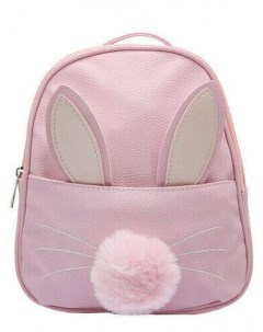 Рюкзак Зайчик с хвостиком и ушками розовый Mihi mihi