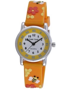 Детские наручные часы Н101 2 оранжевые пчелы Тик-так