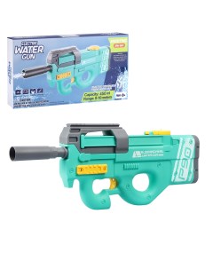 Водный пистолет игрушечный электропистолет на аккумуляторе бирюзовый JB0211237 Маленький воин
