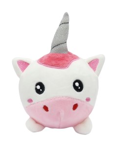 Мягкая игрушка антистресс Единорожка бело розовая 10см Mihi mihi