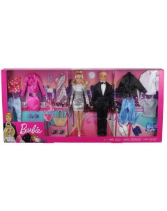 Игровой набор Barbie Куклы с модной одеждой и аксессуарами Mattel
