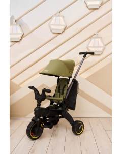 Детский велосипед трехколесный складной Liki Trike Desert Green полная комплектация Doona