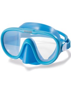 Маска для плавания sea scan swim mask голубая от 8 лет арт 55916 голубой Интекс Nobrand