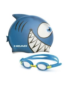 Шапочка для плавания Meteor синяя Head
