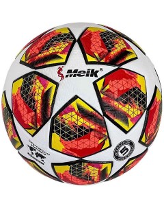 Мяч футбольный 5 ТПУ 3 0 мм 425 гр термосшивка черный оранжевый Meik