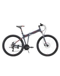 Велосипед Cobra 27 2 HD 2023 18 серый черный оранжевый Stark