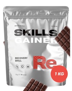 Многокомпонентный Гейнер со сложными углеводами GAINER Шоколад 1 кг Skills nutrition
