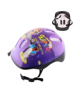 Шлем велосипедный детский фиолетовый mod B Sports