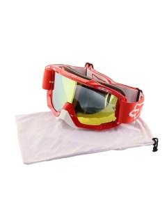 Очки для горнолыжного спорта красный белый стекло желтое чехол mod 2 Fox