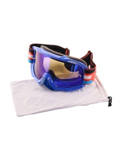 Очки для горнолыжного спорта синий стекло синее чехол Fox