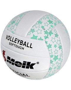 Мяч волейбольный 2898 PVC 2 5 270 гр машинная сшивка белый Meik