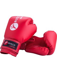 Боксерские перчатки красные 6 унций Rusco sport