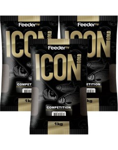 Прикормка Icon Gold Competition 3 упаковки Feeder.by