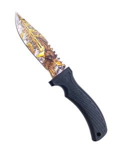 Туристический нож черный охотничий Нож туристический Компактный Охота рыбалка Nobrand