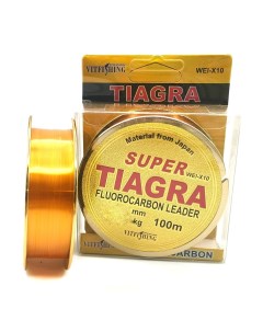 Леска рыболовная Super TIAGRA Fluorocarbon d 0 40mm 100m 25kg для летней зимней рыбалки уд Nobrand