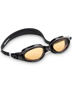 Очки для плавания Интекс comfortable goggles черные с желтьм от 14 лет Nobrand