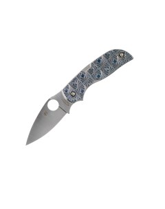Туристический нож Chaparral blue silver Spyderco