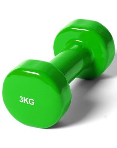 Гантель виниловая 3 0 кг зеленый Sportex