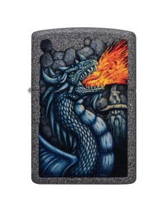 Зажигалка Fiery Dragon Серый Матовый Б Р Zippo