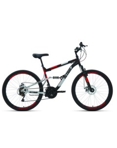 Велосипед MTB FS 26 2 0 Disc 2020 16 черный красный Altair