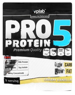 Протеин Pro 5 30 г vanilla Vplab