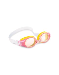 Очки для плавания junior goggles розовые от 3 до 8 лет арт 55601 роз жел Интекс Nobrand