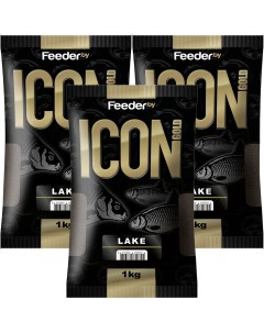 Прикормка Icon Gold Lake 3 упаковки Feeder.by