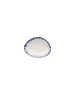 Тарелка Brisa 15 4 см керамическая бело синяя Costa nova