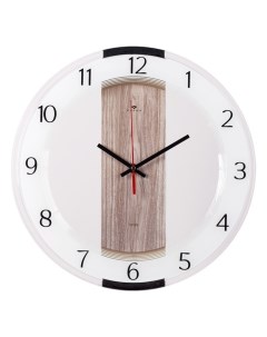 Часы настенные интерьерные Полоса бесшумные 34 x 34 см АА Nobrand