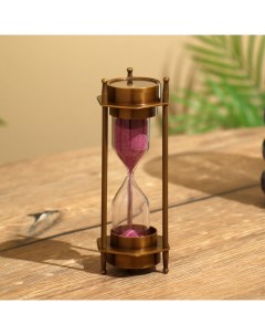 Песочные часы с компасом 14х5 5 см латунь Nobrand
