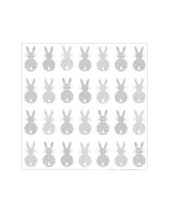 Салфетки бумажные Кролики пасхальные 3 слоя 33 х 33 см 20 шт Art bouquet