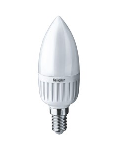 Лампа светодиодная Свеча E27 C37 7 Вт 4000 K холодный свет Navigator