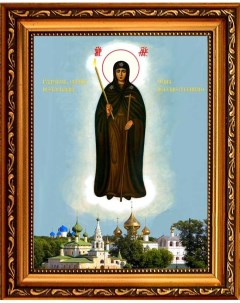 Неугасимая Свеча Вратарница Угличская Икона Божьей Матери на холсте Православная мастерская "благолепие"