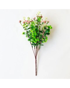 Искусственное растение Букет цветов 36x23 см пластик цвет зеленый Nobrand