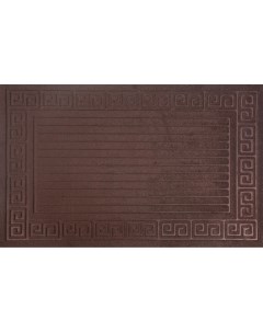 Коврик Lenzo 50x80 см полиэфир резина цвет коричневый Inspire