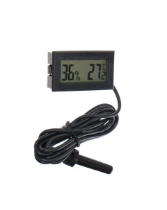 Термометр гигрометр цифровой ЖК экран провод 1 5 м Nobrand