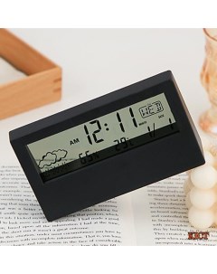 Часы Смарт будильник электронные с проекцией Черный Kict