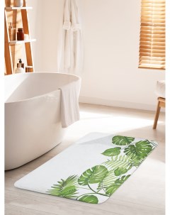Коврик для ванной туалета Листья тропических растений bath_36054_60x100 Joyarty