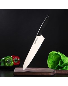 Нож кухонный SAMURA GOLF шеф лезвие 22 1 см сталь AUS 8 Nobrand