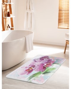 Коврик для ванной туалета Акварельные орхидеи bath_75899_60x100 Joyarty