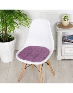 Подушка на стул мебельная ткань 39x40 см фиолетовый Bio-line