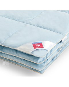 Одеяло кассетное пуховое теплое Камелия 172 х 205 см Голубой Легкие сны